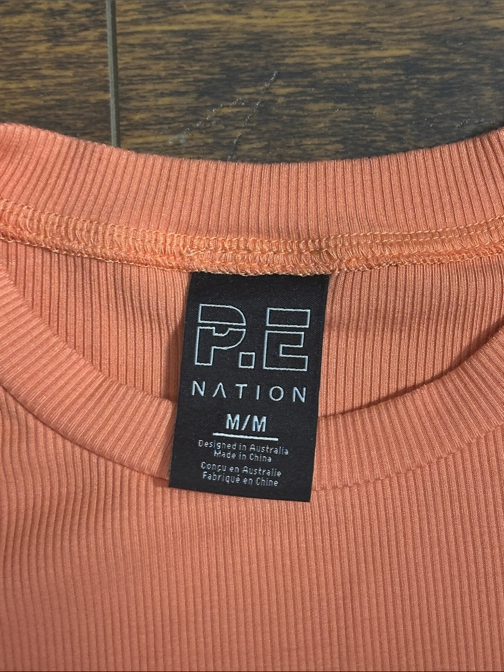 P.E Nation Free Play Rib Crop LS Peach M 🍑 - Picture 2 of 7
